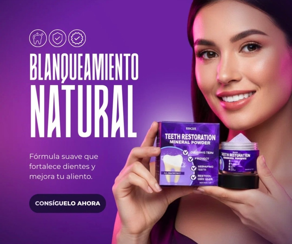 Polvo Blanqueador Cuidado Dental