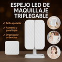 Espejo Luz LED Plegable Maquillaje